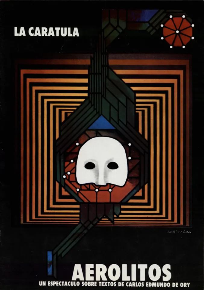 Cartel de Aerolitos — diseño de Francisco Nieva