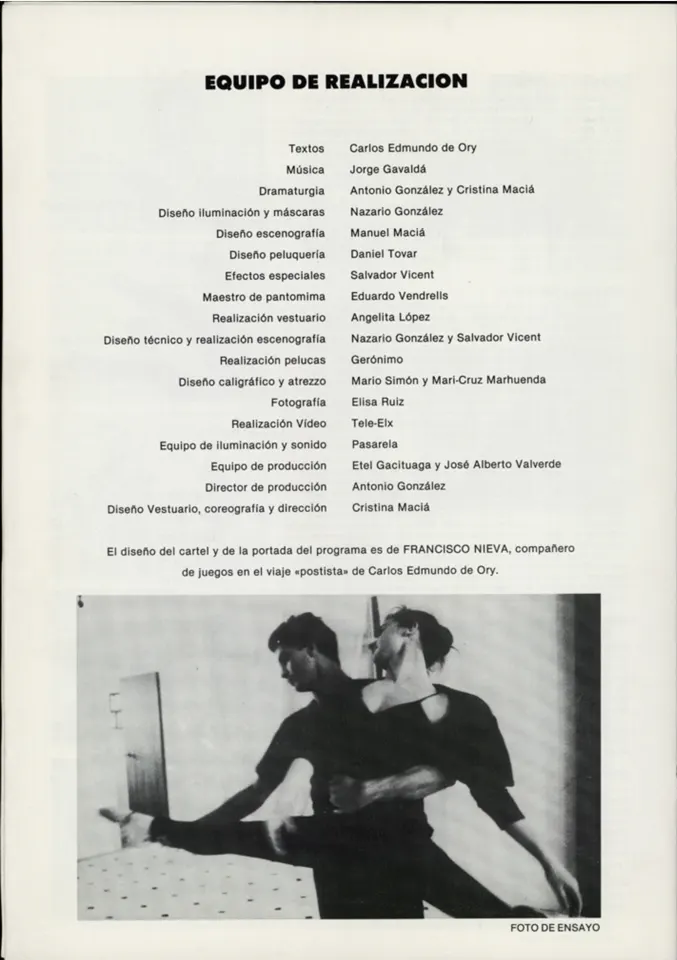 Equipo de realización